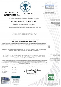 Certificato 9100